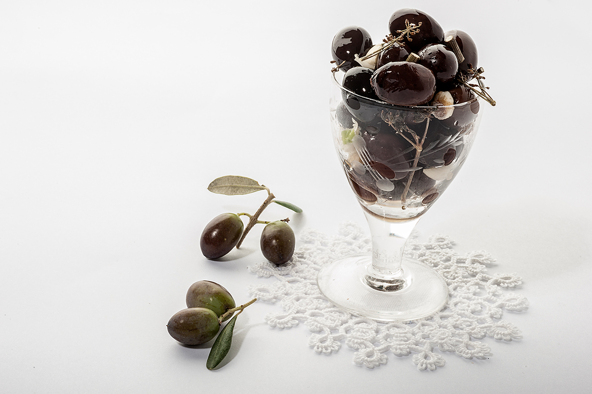 Seasoned black Olives “alla Marchigiana” Bio